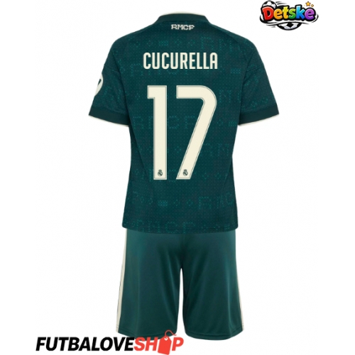 Dres Real Madrid Marc Cucurella #17 Preč pre deti 2026-27 Krátky Rukáv (+ trenírky)